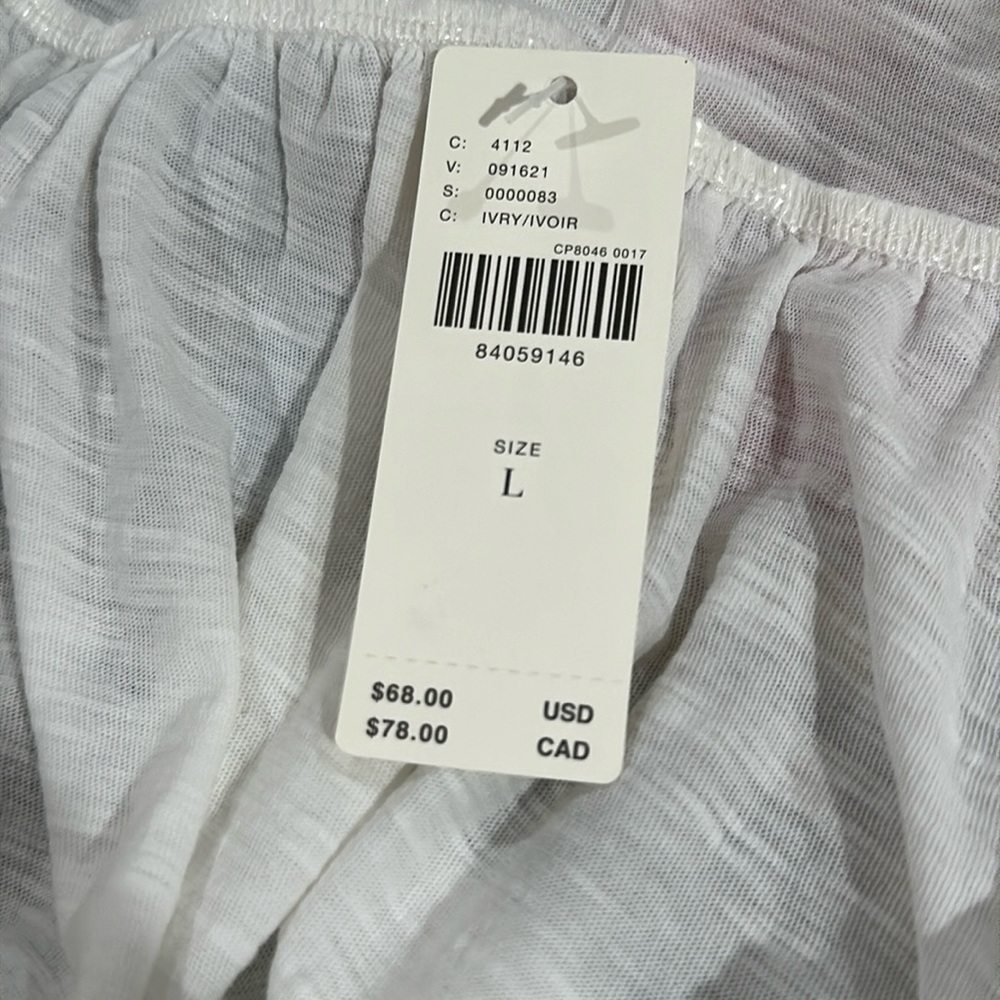Final Sale 👀 No More Low Offers By Anthropologie Ruffled Flutter-Sleeve Top Size - Picture 13 of 15